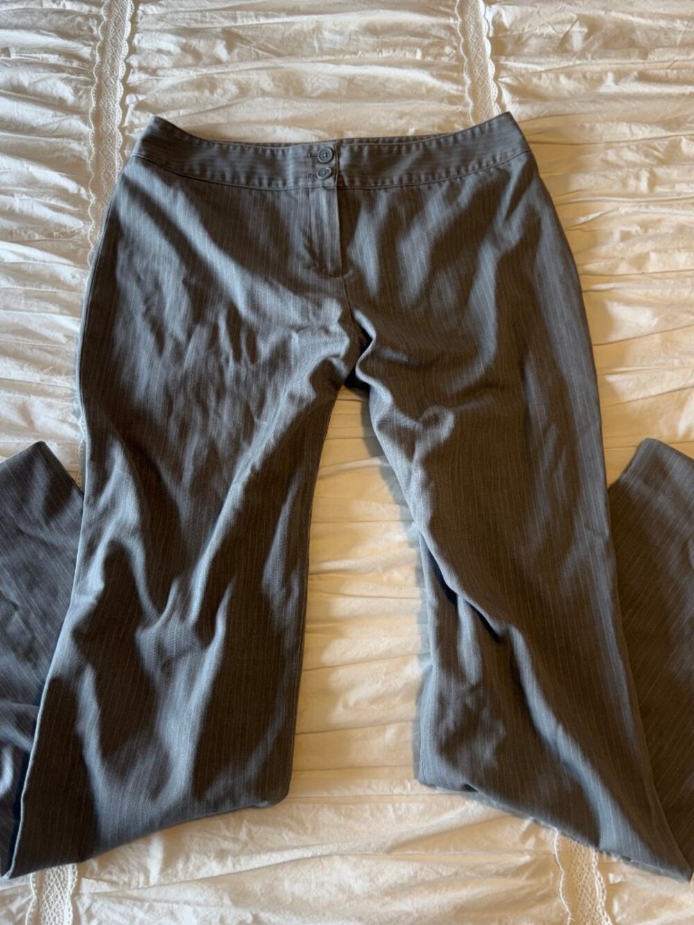 Vintage Anne Klein Low Rise Pin Stripe Trousers